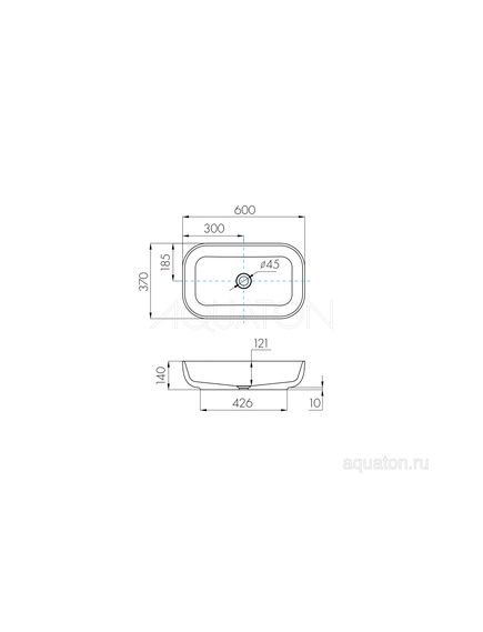 Купить Раковина AQUATON Лола 60 1A73313KLK010 (1a73313klk010) по цене 14718.7 руб., в Санкт-Петебруге в интернет магазине 100-Систем, а также дургие товары AQUATON из раздела Накладные раковины и Раковины и пьедесталы