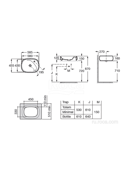 Купить Раковина Roca Beyond 56х43 3270B8630 Pearl (3270b8630) по цене 47986.77 руб., в Санкт-Петебруге в интернет магазине 100-Систем, а также дургие товары ROCA из раздела Накладные раковины и Раковины и пьедесталы