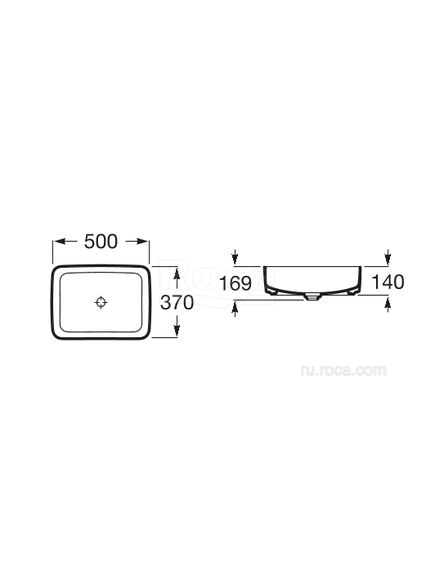 Купить Раковина Roca Inspira Square 37x50 327530000 (327530000) по цене 43833.27 руб., в Санкт-Петебруге в интернет магазине 100-Систем, а также дургие товары ROCA из раздела Накладные раковины и Раковины и пьедесталы