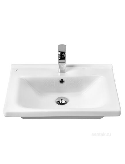 Купить Раковина Santek Миранда 60 отверстие под смеситель 1WH302421 (1wh302421) по цене 4139.5 руб., в Санкт-Петебруге в интернет магазине 100-Систем, а также дургие товары SANTEK из раздела Накладные раковины и Раковины и пьедесталы