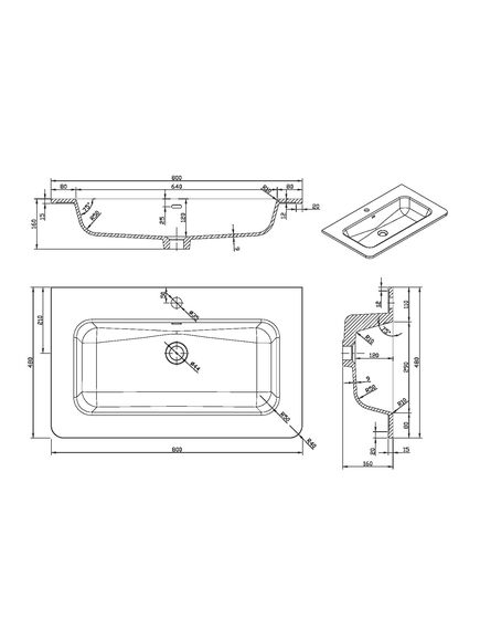Купить Раковина VCB-1A800W из искусственного камня, цвет белый, , шт (vcb-1a800w) по цене 15352 руб., в Санкт-Петебруге в интернет магазине 100-Систем, а также дургие товары Vincea из раздела Встраиваемые раковины и Раковины и пьедесталы