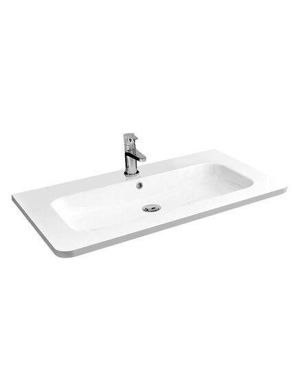 Купить Раковина VCB-1RA800W из искусственного камня, цвет белый, , шт (vcb-1ra800w) по цене 12302.5 руб., в Санкт-Петебруге в интернет магазине 100-Систем, а также дургие товары Vincea из раздела Встраиваемые раковины и Раковины и пьедесталы