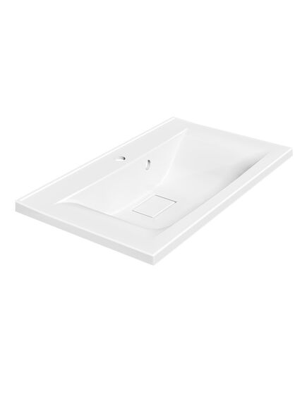 Купить Раковина VCB-3M750W из искусственного камня, цвет белый, , шт (vcb-3m750w) по цене 10659 руб., в Санкт-Петебруге в интернет магазине 100-Систем, а также дургие товары Vincea из раздела Встраиваемые раковины и Раковины и пьедесталы