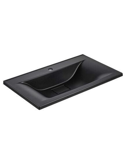 Купить Раковина VCB-3M800B из кварцевого камня, цвет черный, , шт (vcb-3m800b) по цене 14259.5 руб., в Санкт-Петебруге в интернет магазине 100-Систем, а также дургие товары Vincea из раздела Встраиваемые раковины и Раковины и пьедесталы