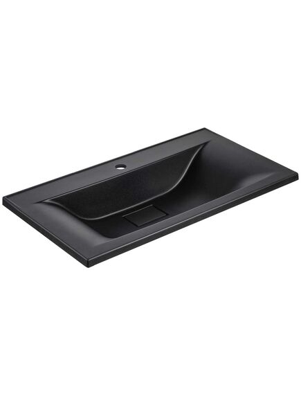 Купить Раковина VCB-3M900B из кварцевого камня, цвет черный, , шт (vcb-3m900b) по цене 15827 руб., в Санкт-Петебруге в интернет магазине 100-Систем, а также дургие товары Vincea из раздела Встраиваемые раковины и Раковины и пьедесталы
