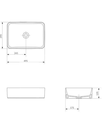 Купить Раковина на столешницу Cersanit CREA 50 RECTANGULAR 0 отв. (64755) по цене 6490 руб., в Санкт-Петебруге в интернет магазине 100-Систем, а также дургие товары CERSANIT из раздела Накладные раковины и Раковины и пьедесталы