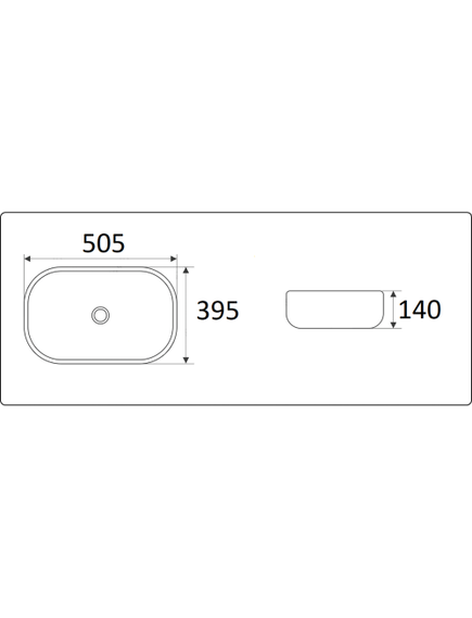 Купить CeramaLux 78104-1MB Раковина накладная 51 см (78104-1mb) по цене 11950 руб., в Санкт-Петебруге в интернет магазине 100-Систем, а также дургие товары CeramaLux из раздела Накладные раковины и Раковины и пьедесталы