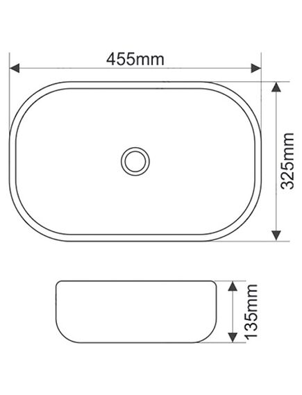 Купить CeramaLux 78105MB Раковина накладная 46 см (78105mb) по цене 9950 руб., в Санкт-Петебруге в интернет магазине 100-Систем, а также дургие товары CeramaLux из раздела Накладные раковины и Раковины и пьедесталы
