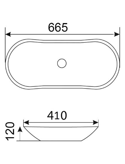 Купить CeramaLux MNC 7097 Раковина накладная  67 см (7097) по цене 9900 руб., в Санкт-Петебруге в интернет магазине 100-Систем, а также дургие товары CeramaLux из раздела Накладные раковины и Раковины и пьедесталы
