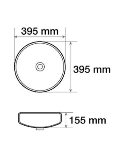 Купить CeramaLux N 5004 Раковина накладная 40 см (5004) по цене 5100 руб., в Санкт-Петебруге в интернет магазине 100-Систем, а также дургие товары CeramaLux из раздела Накладные раковины и Раковины и пьедесталы