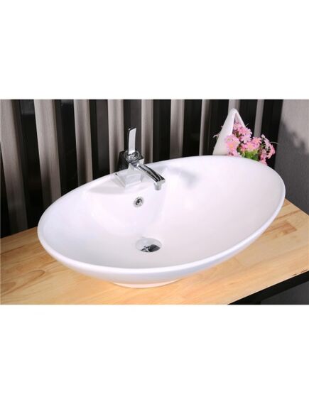 Купить CeramaLux N 7025 Раковина накладная  65 см (7025) по цене 6600 руб., в Санкт-Петебруге в интернет магазине 100-Систем, а также дургие товары CeramaLux из раздела Накладные раковины и Раковины и пьедесталы