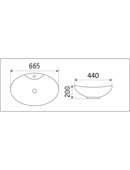 Купить CeramaLux N 7025 Раковина накладная  65 см (7025) по цене 6600 руб., в Санкт-Петебруге в интернет магазине 100-Систем, а также дургие товары CeramaLux из раздела Накладные раковины и Раковины и пьедесталы