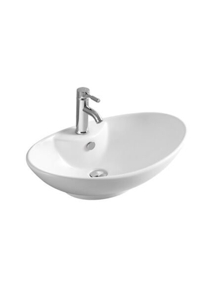Купить CeramaLux N 7025 Раковина накладная  65 см (7025) по цене 6600 руб., в Санкт-Петебруге в интернет магазине 100-Систем, а также дургие товары CeramaLux из раздела Накладные раковины и Раковины и пьедесталы