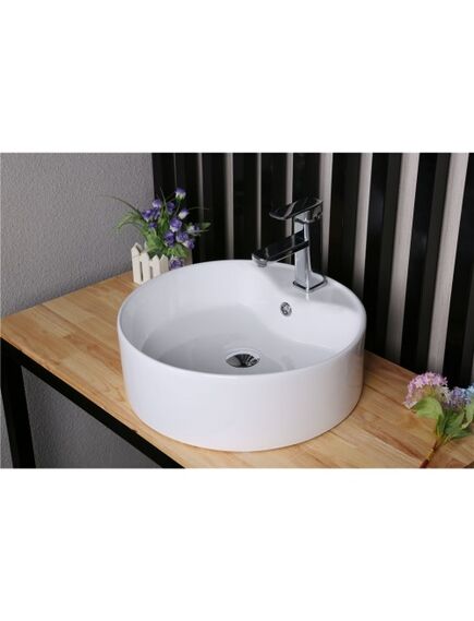 Купить Раковина-чаша CeramaLux 40 7026B Белая (7026b) по цене 4300 руб., в Санкт-Петебруге в интернет магазине 100-Систем, а также дургие товары CeramaLux из раздела Накладные раковины и Раковины и пьедесталы