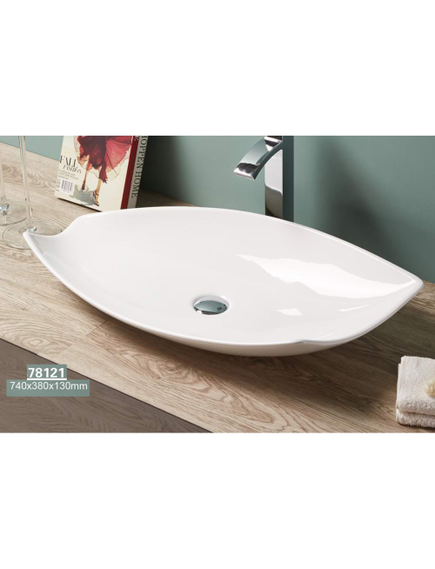 Купить CeramaLux N 78121 Раковина накладная  74 см (78121) по цене 15100 руб., в Санкт-Петебруге в интернет магазине 100-Систем, а также дургие товары CeramaLux из раздела Накладные раковины и Раковины и пьедесталы