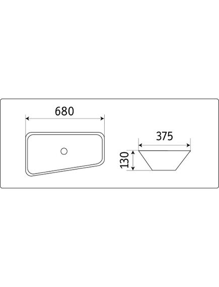 Купить CeramaLux N 78121 Раковина накладная  74 см (78121) по цене 15100 руб., в Санкт-Петебруге в интернет магазине 100-Систем, а также дургие товары CeramaLux из раздела Накладные раковины и Раковины и пьедесталы