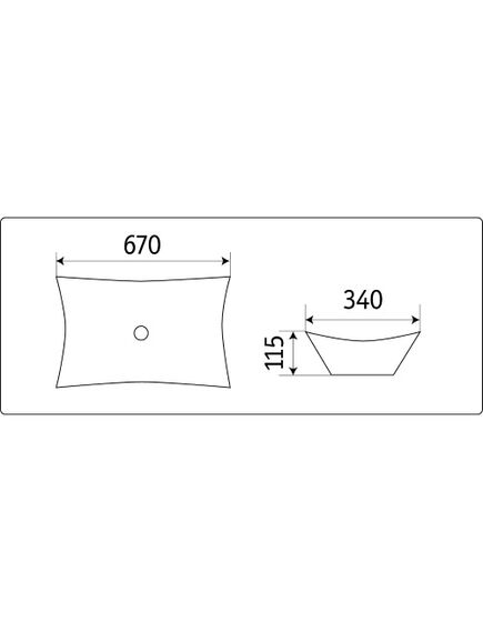 Купить CeramaLux N 78123 В Раковина накладная  67 см (78123В) по цене 15500 руб., в Санкт-Петебруге в интернет магазине 100-Систем, а также дургие товары CeramaLux из раздела Накладные раковины и Раковины и пьедесталы