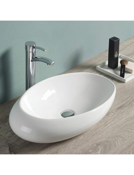Купить CeramaLux N 78255 Раковина накладная 59 см (78255) по цене 7500 руб., в Санкт-Петебруге в интернет магазине 100-Систем, а также дургие товары CeramaLux из раздела Накладные раковины и Раковины и пьедесталы