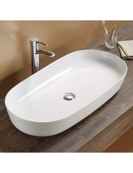 Купить CeramaLux N 78327 Раковина накладная  82 см (78327) по цене 16400 руб., в Санкт-Петебруге в интернет магазине 100-Систем, а также дургие товары CeramaLux из раздела Накладные раковины и Раковины и пьедесталы