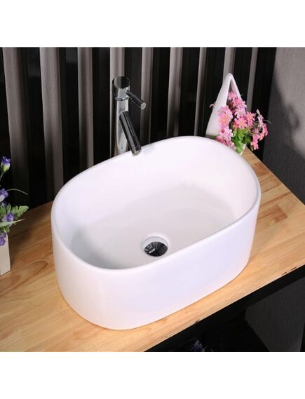 Купить CeramaLux N 9025 1 Раковина накладная 53 см (9025-1) по цене 7800 руб., в Санкт-Петебруге в интернет магазине 100-Систем, а также дургие товары CeramaLux из раздела Накладные раковины и Раковины и пьедесталы