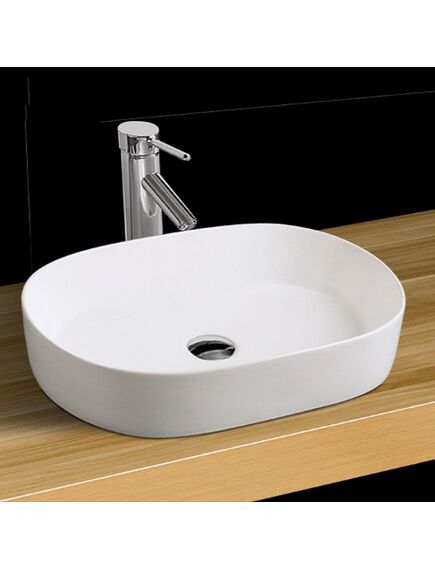 Купить CeramaLux N 9025 1 Раковина накладная 53 см (9025-1) по цене 7800 руб., в Санкт-Петебруге в интернет магазине 100-Систем, а также дургие товары CeramaLux из раздела Накладные раковины и Раковины и пьедесталы