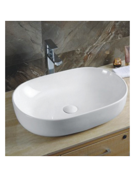 Купить CeramaLux N 9026А Раковина накладная  60 см (9026а) по цене 8400 руб., в Санкт-Петебруге в интернет магазине 100-Систем, а также дургие товары CeramaLux из раздела Накладные раковины и Раковины и пьедесталы