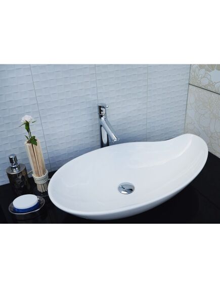 Купить CeramaLux N 9052 Раковина накладная 65 см (9052) по цене 12500 руб., в Санкт-Петебруге в интернет магазине 100-Систем, а также дургие товары CeramaLux из раздела Накладные раковины и Раковины и пьедесталы