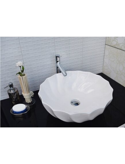 Купить Раковина-чаша CeramaLux 46 9073 Белая (9073) по цене 4800 руб., в Санкт-Петебруге в интернет магазине 100-Систем, а также дургие товары CeramaLux из раздела Накладные раковины и Раковины и пьедесталы