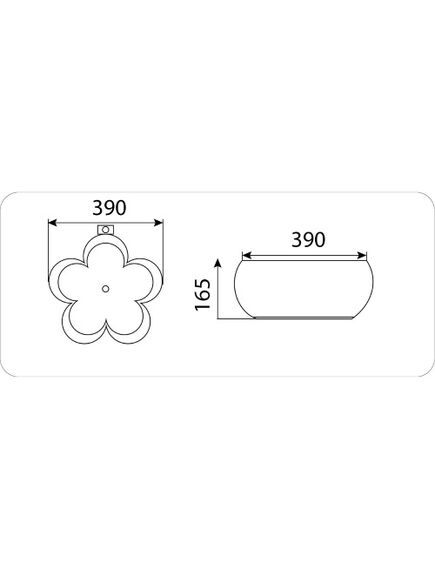 Купить CeramaLux N 9078 Раковина накладная 39 см (9078) по цене 4900 руб., в Санкт-Петебруге в интернет магазине 100-Систем, а также дургие товары CeramaLux из раздела Накладные раковины и Раковины и пьедесталы
