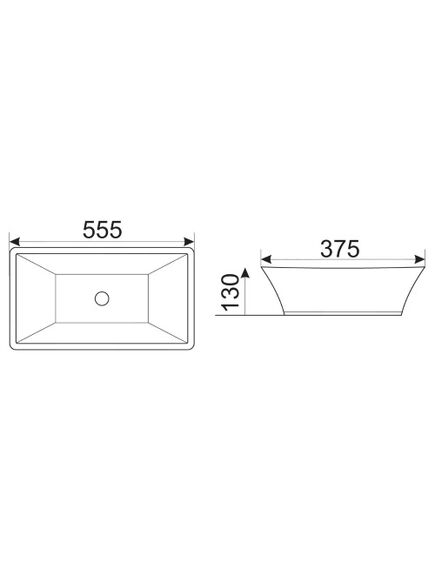 Купить CeramaLux N 9212 Раковина накладная  56 см (9212) по цене 7100 руб., в Санкт-Петебруге в интернет магазине 100-Систем, а также дургие товары CeramaLux из раздела Накладные раковины и Раковины и пьедесталы