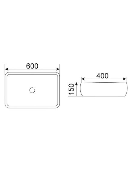 Купить CeramaLux N 9239 Раковина накладная  60 см (9239) по цене 7100 руб., в Санкт-Петебруге в интернет магазине 100-Систем, а также дургие товары CeramaLux из раздела Накладные раковины и Раковины и пьедесталы