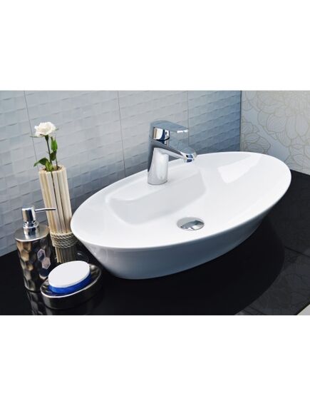 Купить CeramaLux N 9398 Раковина накладная  61 см (9398) по цене 11200 руб., в Санкт-Петебруге в интернет магазине 100-Систем, а также дургие товары CeramaLux из раздела Накладные раковины и Раковины и пьедесталы