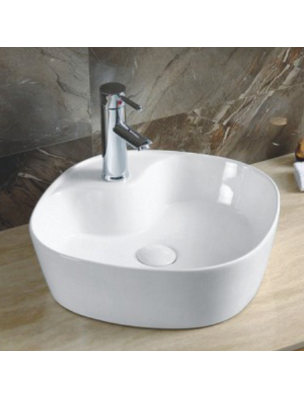 Купить CeramaLux N 9442 Раковина накладная  44 см (9442) по цене 6500 руб., в Санкт-Петебруге в интернет магазине 100-Систем, а также дургие товары CeramaLux из раздела Накладные раковины и Раковины и пьедесталы