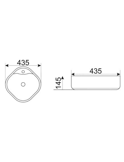 Купить CeramaLux N 9442 Раковина накладная  44 см (9442) по цене 6500 руб., в Санкт-Петебруге в интернет магазине 100-Систем, а также дургие товары CeramaLux из раздела Накладные раковины и Раковины и пьедесталы