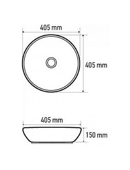 Купить CeramaLux NC 7078ASP Раковина накладная  41 см (7078asp) по цене 7300 руб., в Санкт-Петебруге в интернет магазине 100-Систем, а также дургие товары CeramaLux из раздела Накладные раковины и Раковины и пьедесталы