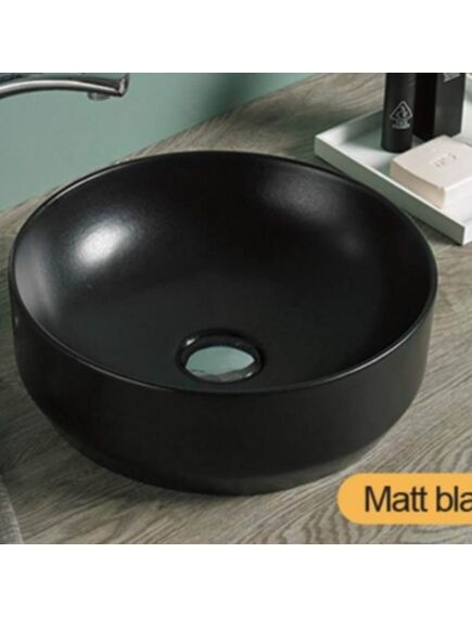 Купить Раковина-чаша CeramaLux 35 7078DMB Черная (7078DMB) по цене 16038.75 руб., в Санкт-Петебруге в интернет магазине 100-Систем, а также дургие товары CeramaLux из раздела Накладные раковины и Раковины и пьедесталы