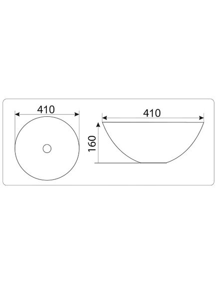Купить CeramaLux NC 7226SJ Раковина накладная  41 см (7226sj) по цене 9900 руб., в Санкт-Петебруге в интернет магазине 100-Систем, а также дургие товары CeramaLux из раздела Накладные раковины и Раковины и пьедесталы