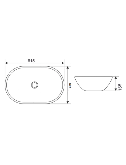 Купить CeramaLux NC 7811ASS Раковина накладная  62 см (7811АSS) по цене 15200 руб., в Санкт-Петебруге в интернет магазине 100-Систем, а также дургие товары CeramaLux из раздела Накладные раковины и Раковины и пьедесталы