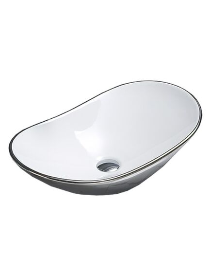 Купить Раковина CeramaLux 61 7811ASW Серебряная (7811asw) по цене 15700 руб., в Санкт-Петебруге в интернет магазине 100-Систем, а также дургие товары CeramaLux из раздела Накладные раковины и Раковины и пьедесталы