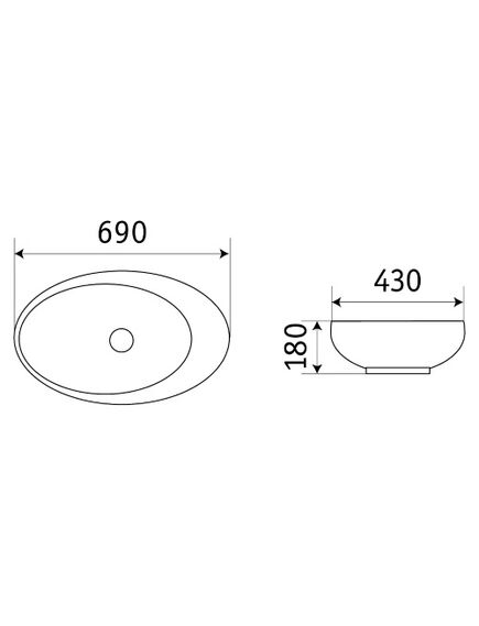 Купить CeramaLux NC 78456 Раковина накладная  69 см (78456) по цене 9450 руб., в Санкт-Петебруге в интернет магазине 100-Систем, а также дургие товары CeramaLux из раздела Накладные раковины и Раковины и пьедесталы