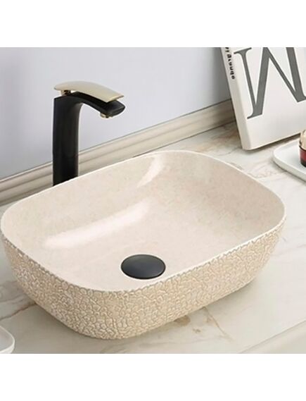 Купить Раковина CeramaLux 46 78475 Бежевая (78475) по цене 9104.55 руб., в Санкт-Петебруге в интернет магазине 100-Систем, а также дургие товары CeramaLux из раздела Накладные раковины и Раковины и пьедесталы