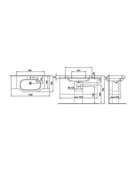 Купить Раковина Laufen LB3 1250x520х90 8.1068.8.000.104.1 (8.1068.8.000.104.1) по цене 50946.92 руб., в Санкт-Петебруге в интернет магазине 100-Систем, а также дургие товары LAUFEN из раздела Накладные раковины и Раковины и пьедесталы