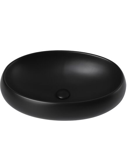 Купить Раковина накладная ABBER Bequem AC2102MB черная матовая (ac2102mb) по цене 10200 руб., в Санкт-Петебруге в интернет магазине 100-Систем, а также дургие товары ABBER из раздела Накладные раковины и Раковины и пьедесталы