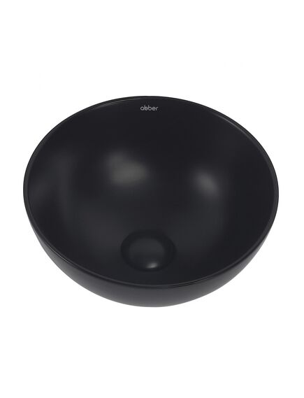 Купить Раковина накладная ABBER Bequem AC2106MB черная матовая (ac2106mb) по цене 8500 руб., в Санкт-Петебруге в интернет магазине 100-Систем, а также дургие товары ABBER из раздела Накладные раковины и Раковины и пьедесталы