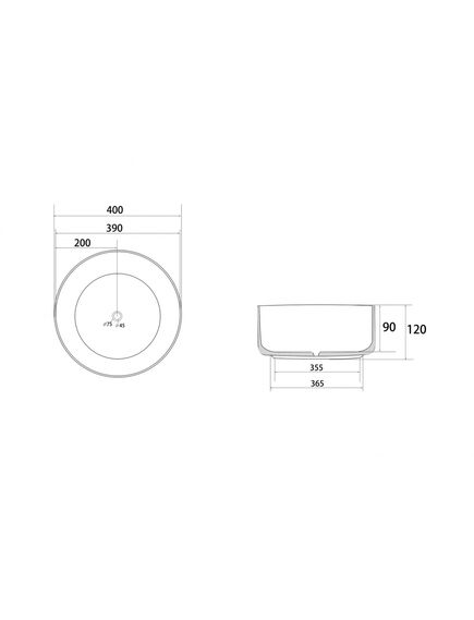 Купить Раковина накладная ABBER Bequem AC2109MW белая матовая (ac2109mw) по цене 9775 руб., в Санкт-Петебруге в интернет магазине 100-Систем, а также дургие товары ABBER из раздела Накладные раковины и Раковины и пьедесталы