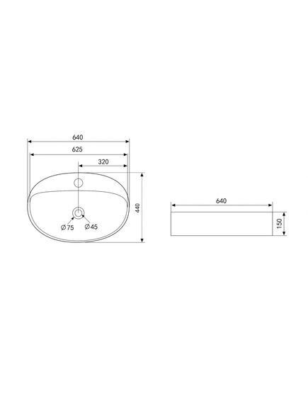 Купить Раковина накладная ABBER Bequem AC2112MW белая матовая (ac2112mw) по цене 7644 руб., в Санкт-Петебруге в интернет магазине 100-Систем, а также дургие товары ABBER из раздела Накладные раковины и Раковины и пьедесталы