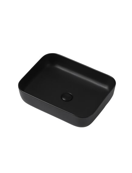 Купить Раковина накладная ABBER Rechteck AC2202MB черная матовая (ac2202mb) по цене 9350 руб., в Санкт-Петебруге в интернет магазине 100-Систем, а также дургие товары ABBER из раздела Накладные раковины и Раковины и пьедесталы