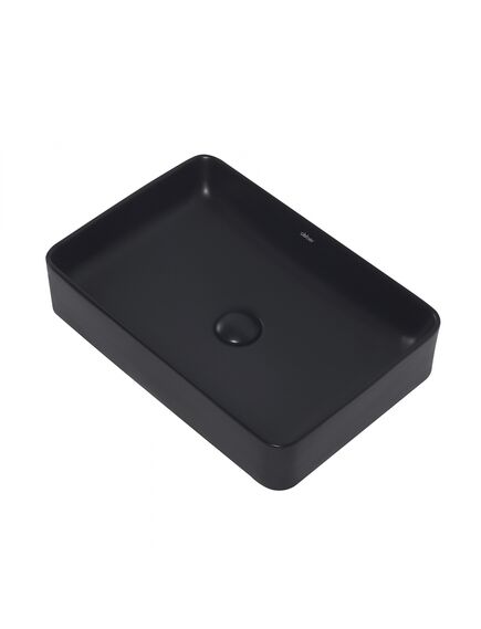 Купить Раковина накладная ABBER Rechteck AC2207MB черная матовая (ac2207mb) по цене 10200 руб., в Санкт-Петебруге в интернет магазине 100-Систем, а также дургие товары ABBER из раздела Накладные раковины и Раковины и пьедесталы