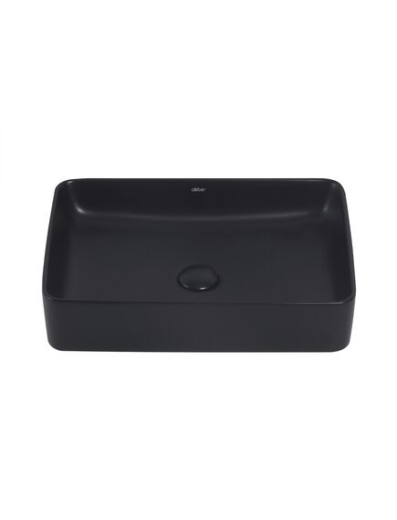 Купить Раковина накладная ABBER Rechteck AC2207MB черная матовая (ac2207mb) по цене 10200 руб., в Санкт-Петебруге в интернет магазине 100-Систем, а также дургие товары ABBER из раздела Накладные раковины и Раковины и пьедесталы