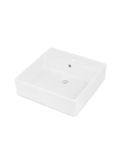 Купить CDT_6U5S DEANTE Керамическая раковина TEMISTO на столешницу - 50x50 см (белый) (cdt_6u5s) по цене 19074 руб., в Санкт-Петебруге в интернет магазине 100-Систем, а также дургие товары DEANTE из раздела Накладные раковины и Раковины и пьедесталы